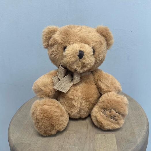 Плюшевый медвежонок бежевый плюш