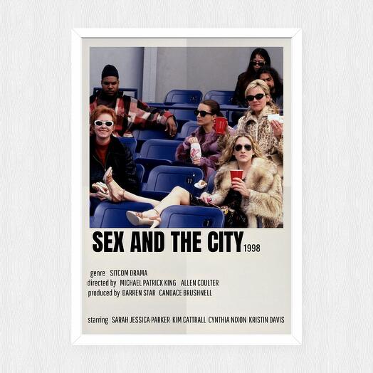 Интерьерный постер «Секс в большом городе» без рамки в стиле polaroid