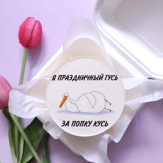 Бенто торт с гусем, смешной бенто торт, бенто гусь