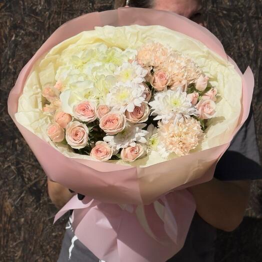 Author's bouquet with hydrangea