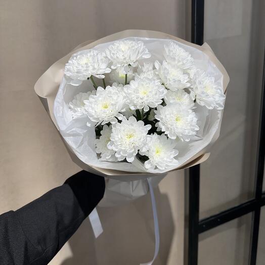 Стойкий букет из 3 веток хризантемы