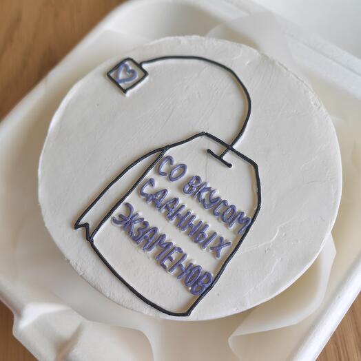 Бенто-торт выпускнику школы, университета "Со вкусом сданных экзаменов" для девушки, сестры, дочери, подруги, парня, брата, сына