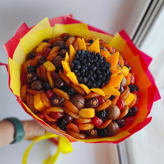 Букет из сухофруктов "Подсолнух"