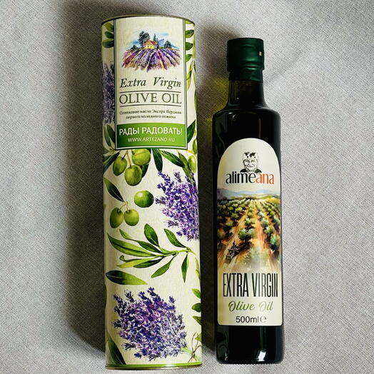 Оливковое масло Extra Virgin в подарочном тубусе