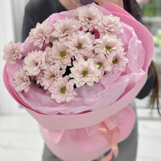 Розовые ромашки в оформлении 💗