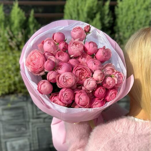 Пионовидные розы Сильва Пинк