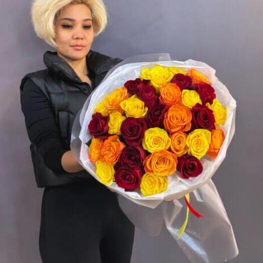 Букет из 31 розы 🌹