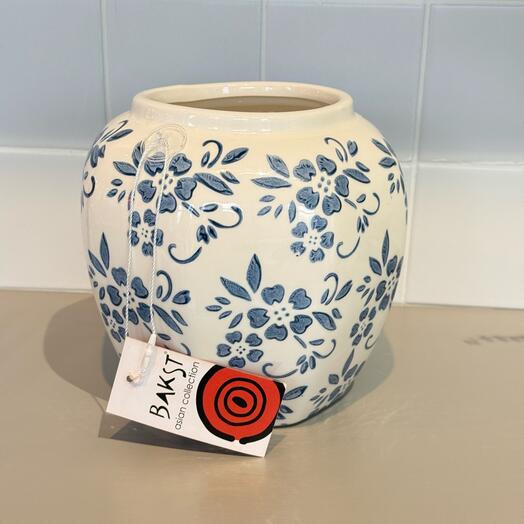 Ваза керамика Flower Blue