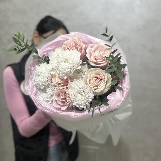 Нежный,сборный букет💗