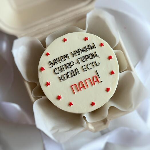 Бенто торт папа супергерой