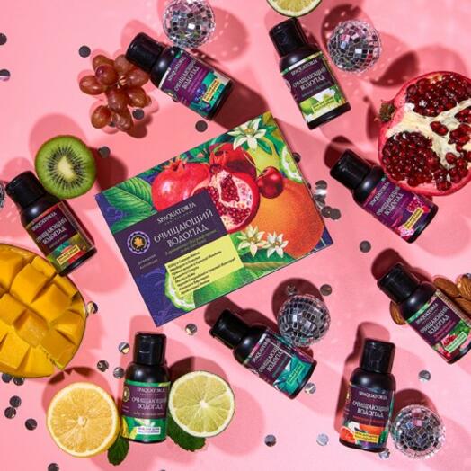 Роскошный подарочный набор из 10 мини гелей для душа