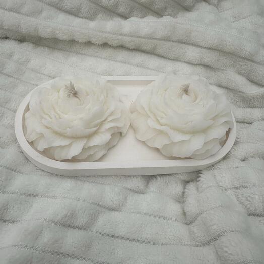 Свечи «пионы», цветы