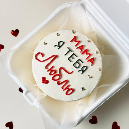 Бенто торт маме  (мама я тебя люблю)