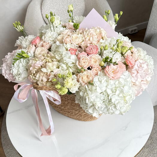 Cesta de Jardín Rosada