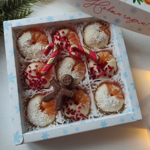 Мандарины в шоколаде  на новый год новогодний подарок