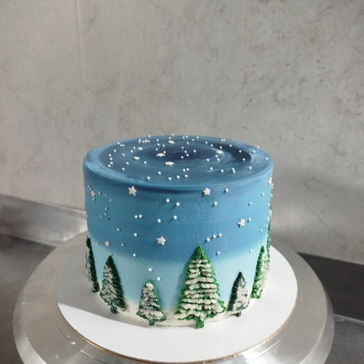 Торт Зимний Лес