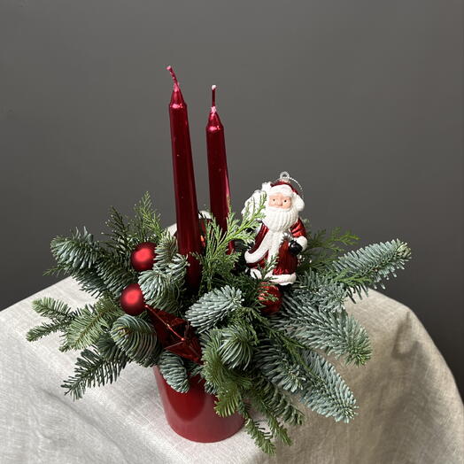 Новогодняя композиция с Дедушкой Морозом