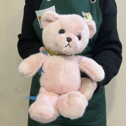 Мишка розовый 20 см 🧸