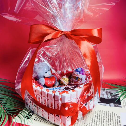 Сердце kinder с мишкой ️