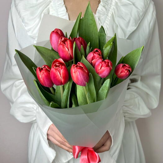 Букет Тюльпанов Красные 9 шт