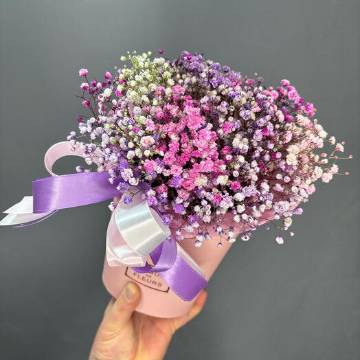 Коробочка с нежной гипсофилой 💕💕