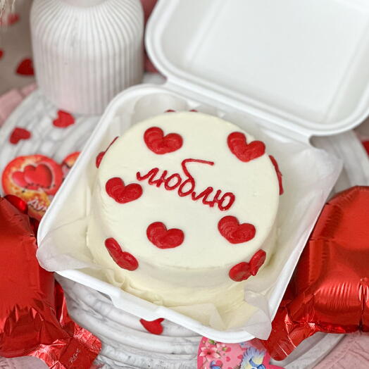 Бенто торт «люблю»