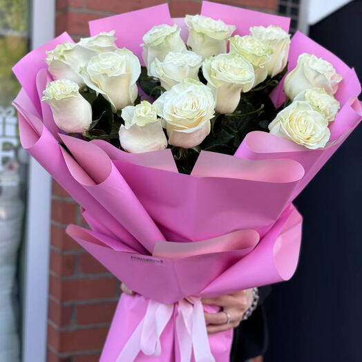 15 Роз Белые