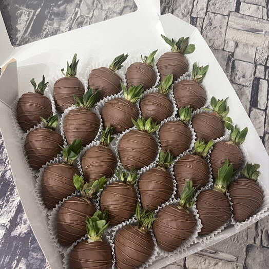 Fresa en chocolate 25pcs