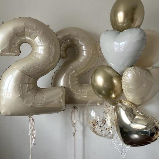 Воздушные шары на 22 года