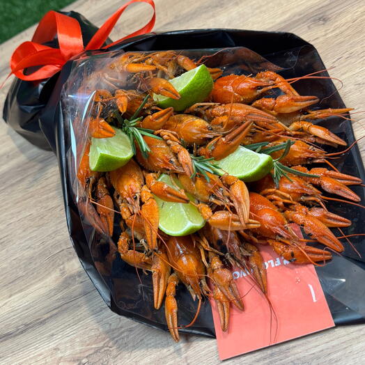 Букет с раками 🦞 мужской букет 🔥 ♥️