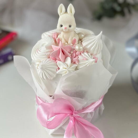 Кулич «Зайка с безе» 400г