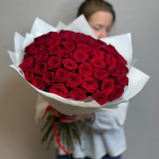 Bouquet of 51 red roses