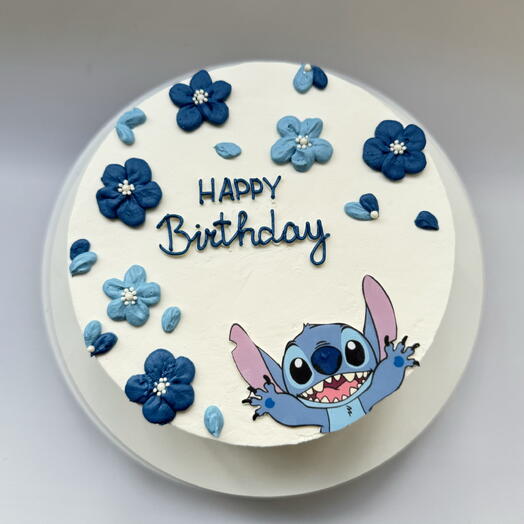 Бенто-торт Стич "happy birthday" 1 кг