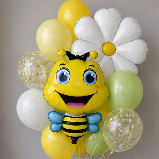 Пчёлка и ромашка 🐝🌼