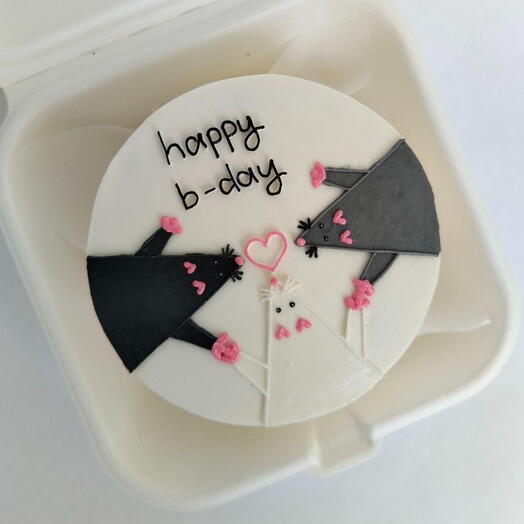 Бенто-торт Крыски happy birthday