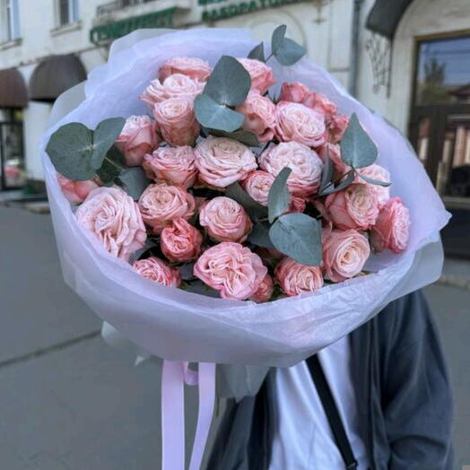 Букет Пионовидных роз Персик🌹