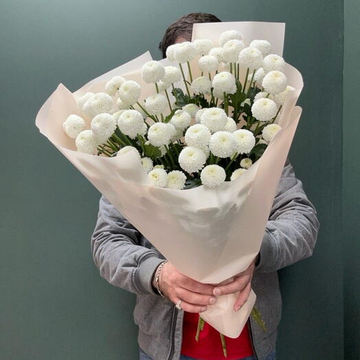 Моно букет из милой хризантемы