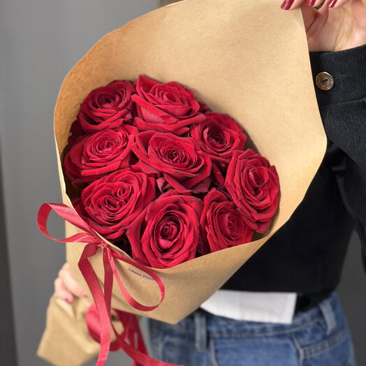 СУПЕР ПРЕДЛОЖЕНИЕ 🌸🎁 шикарный букет из 9 красных роз