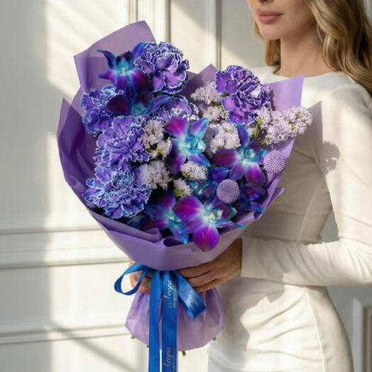 Букет Космический комплимент. Авторский букет 507. Leoraflowers
