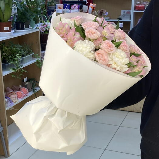 Букет с диантусами