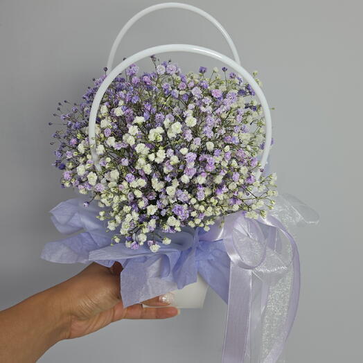 Сумочка с гипсофилой💜