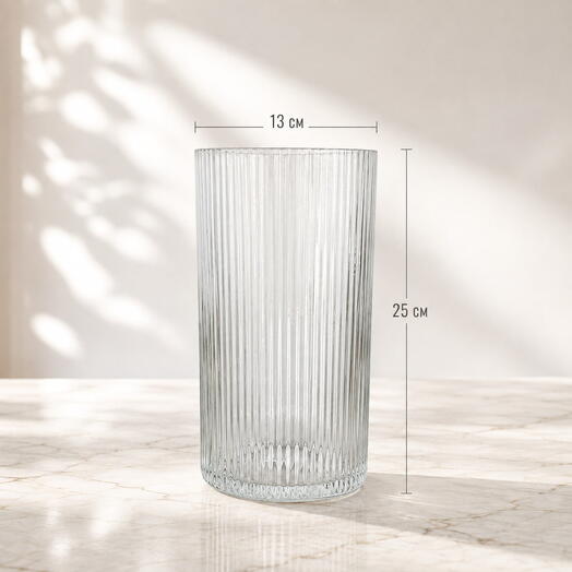 Ваза стекло 25*13 N1175
