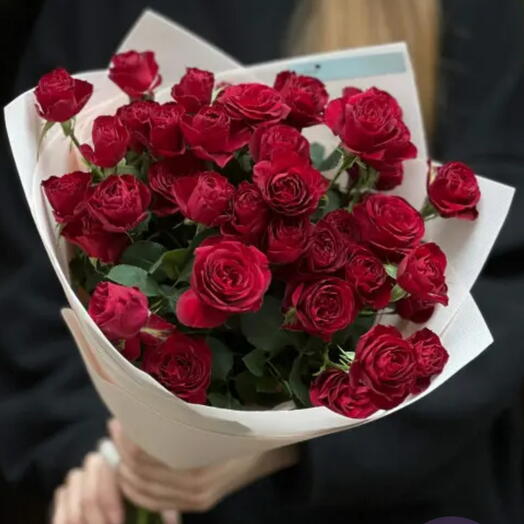 Crimson Spray Rose Bouquet