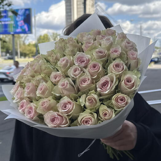 Нежно розовые розы