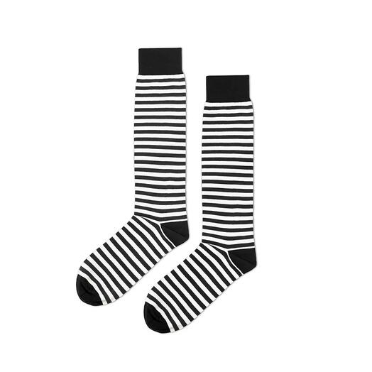 Гольфы Тельняшка,черный/42-45