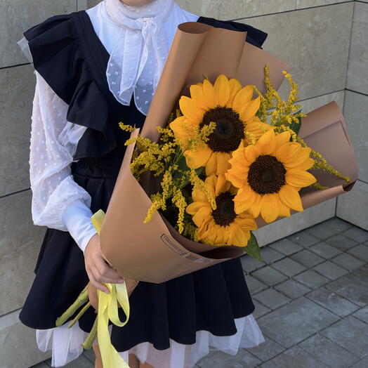 🌻Букет с подсолнухами 🌻