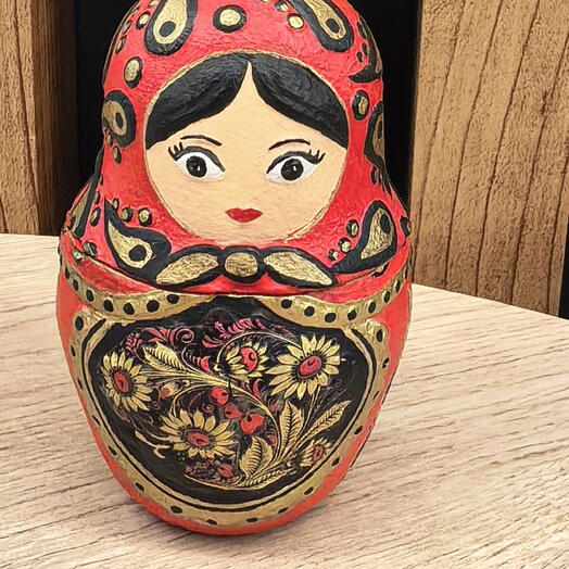 Свеча в шкатулке Матрешка
