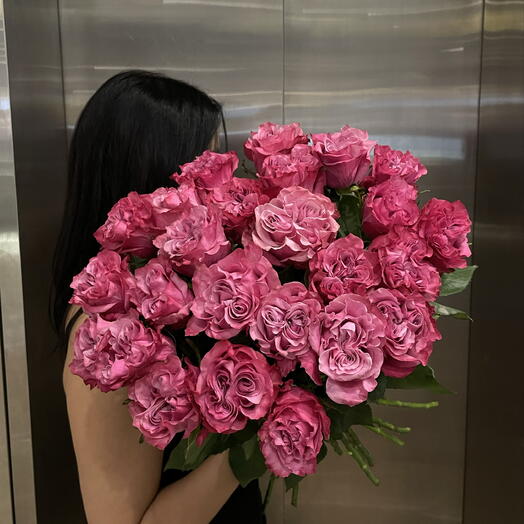 Букет Пионовидных роз Кантри Блюз 25шт ХИТ 💓