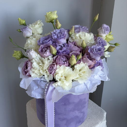 Цветы композиция фиолетовая 💜
