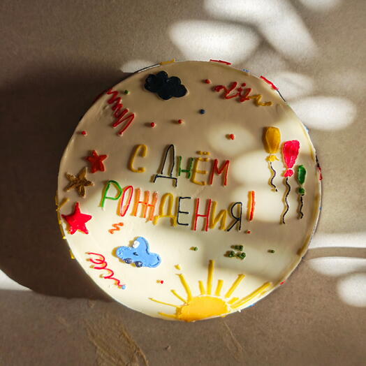 Торт 1 кг молочная девочка